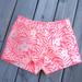 J. Crew Shorts | J. Crew Neon Pink Hawaiian Print Short Shorts 2 | Color: Cream/Pink | Size: 2