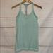 Lululemon Athletica Tops | Lululemon No Limits Tank Top Built In Bra Shirt | Color: Green/White | Size: 6