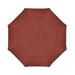 Arlmont & Co. Broadmeade Octagonal Sunbrella Market Umbrella Metal in Orange/Brown, Size 110.5 H in | Wayfair 05FDBF20852442E99B73B16BE7CC94FA