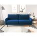 Corrigan Studio® Anacapa 70" Velvet Round Arm Sofa Polyester in Blue | Wayfair 21D188D8BEE142BDAFDD3CA0DE840748