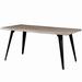 "Ravenna Modern Rectangular Wood 63"" Dining Table With Metal Legs - LeisureMod RTM63WO"