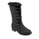 Women's Benji High Boot by Trotters in Black Black (Size 12 M)