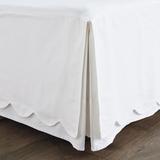 Emma Scalloped Bedskirt - White, Daybed - Ballard Designs White Daybed - Ballard Designs