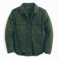 J. Crew Jackets & Coats | J. Crew Green Garment Dyed Safari Shirt Jacket | Color: Green | Size: Xxs