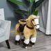 Qaba Rocking Horse in Brown | 26 H x 25.25 W x 11.75 D in | Wayfair 330-130