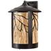 Meyda Lighting Fulton Branches 1 - Light Dimmable Craftsman Brown/Oil Rubbed Bronze Armed Sconce Glass/Metal in Black/Yellow | Wayfair 205263