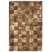 Brown 60 x 0.3 in Indoor Area Rug - Cowhide Mall Ares Geometric Handmade Cowhide Tabby/Gold Area Rug Cowhide, Latex | 60 W x 0.3 D in | Wayfair