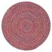 Indigo/Red 60 x 0.13 in Indoor Area Rug - August Grove® Aluin Chevron Handmade Flatweave Cotton Red/Yellow/Violet Area Rug Cotton | Wayfair