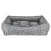 Bowsers Scoop Tribeca Bolster Polyester/Synthetic Material in Gray | 8 H x 29 W x 23 D in | Wayfair 19030