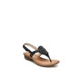 Wide Width Women's Stellar Sandal by Naturalizer in Black (Size 7 W)