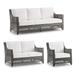 Graham Tailored Furniture Covers - Modular, 3-pc. Curved Sofa Set, Sand - Frontgate