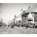 Ebern Designs Surf Avenue, Historic Coney Island - Wrapped Canvas Photograph Print Metal in Black/White | 30 H x 40 W x 1.5 D in | Wayfair