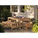 Oxford Garden Oxford Teak Backless Outdoor Bench Wood/Natural Hardwoods in Brown/White | 17.5 H x 60 W x 18.75 D in | Wayfair BB60K