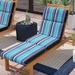 Rosecliff Heights Oasis Indoor/Outdoor Sunbrella Chaise Lounge Cushion, Polyester in Blue | 3 H x 22 W x 72 D in | Wayfair