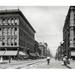 Ebern Designs Sixteenth Street at California Street, Historic Denver - Wrapped Canvas Photograph Print Metal in Black/White | Wayfair