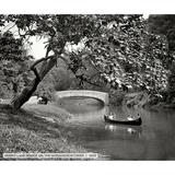 Ebern Designs Hermit Lane Bridge on the Wissahickon Creek, Historic Philadelphia - Wrapped Canvas Photograph Print Canvas, in Black/White | Wayfair