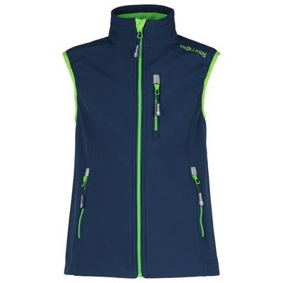 Trollkids - Kid's Trollfjord Vest - Softshellweste Gr 152 blau