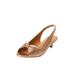 Wide Width Women's The Katelyn Slingback by Comfortview in Gold (Size 8 W)