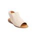 Extra Wide Width Women's The Alanna Sandal by Comfortview in White (Size 7 WW)