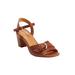 Plus Size Women's The Arielle Sandal by Comfortview in Cognac (Size 10 M)
