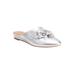 Wide Width Women's The Ayla Slip On Mule by Comfortview in Silver (Size 11 W)