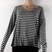 American Eagle Outfitters Tops | American Eagle Outfitters Striped Tee Size Sm | Color: Black/White | Size: S