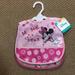 Disney Accessories | Disney Baby Minnie Mouse 2 Bibs New Crumb Catcher | Color: Pink | Size: Osbb