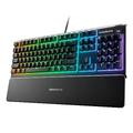 SteelSeries Apex 3 - RGB Gaming Keyboard - 10-Zone RGB Illumination - Premium Magnetic Wrist Rest - English Qwerty Layout PC, Standard