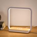 blonbar Bedside Lamp Qi Wireless Charger LED Desk Lamp with Touch Control 3 Light Hues,Table Lamp Eye-Caring Reading Light for Kids, Adults, Home, Dorm and Office,Wireless Charge for All Qi Devices