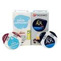 Tassimo Decaf Cappuccino Coffee T-Discs: 48x Costa Cappuccino Milk & 48x L’Or Espresso Decaf Pods (Sold Loose)