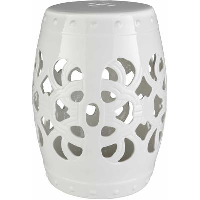 Lalauigan 18"H x 13"W x 13"D Home Decor White Outdoor End Table - Hauteloom