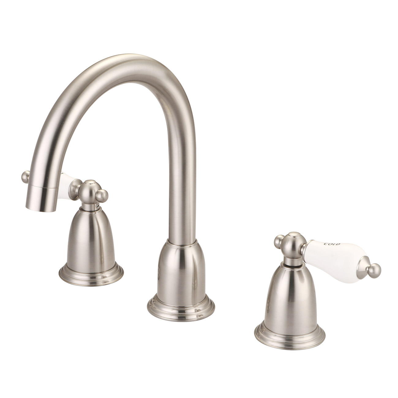 Randolph Morris Widespread Bathroom Sink Faucet - Porcelain Lever Handles RMH711PL-CP