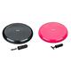 Relaxdays Balance Kissen, 140 kg Maximalgewicht, Balance Pad m. Luftpumpe, Ballsitzkissen mit Noppen, schwarz & ys Balance Kissen, 140 kg Maximalgewicht, Balance Pad m. Luftpumpe, pink