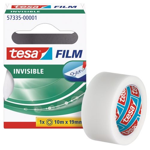 tesa Klebeband tesafilm Invisible Transparent 19 mm (B) x 10 m (L) PP (Polypropylen) Image