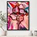 East Urban Home Stained Glass - Painting Print on Canvas in Brown/Pink | 20 H x 12 W x 1 D in | Wayfair B57C187741054D80B2B15A2B3CCBA1ED