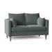 Union Rustic Kaveen 58" Round Arm Loveseat Polyester in Gray/Brown | 37 H x 58 W x 36 D in | Wayfair D1C59122C18E43EFB4CD0456AE716984