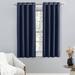 Latitude Run® Jaronda Solid Room Darkening Lined Grommet Single Curtain Panel Polyester in Green/Blue/Navy | 45 H in | Wayfair