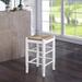 Winston Porter Miltonsburg Bar & Counter Stool Wood/Wicker/Rattan in Brown | 24 H x 14.5 W x 14.5 D in | Wayfair 8F372DC7A1E146E4A6F87A8B86C00A4E