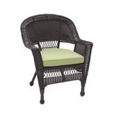 Bay Isle Home™ Arliss Patio Chair w/ Cushions Wicker/Rattan in Blue | 36 H x 26 W x 29.5 D in | Wayfair 0D81591B61BD4575B77AC0DB6BCFBD47