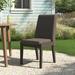 Sand & Stable™ Enzo Patio Dining Chairs w/ Cushion Set of 2 Wood in Brown/Gray | 37 H x 19 W x 24 D in | Wayfair B6A70877253B4E449408306FD9338D6E