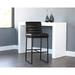 AllModern Zest Bar & Counter Stool Upholstered/Leather/Metal/Faux leather in Gray | 37 H x 22 W x 22.25 D in | Wayfair