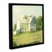 August Grove® Farm Morning III Square Framed Photographic Print on Wrapped Canvas in Green/White | 14 H x 14 W x 2 D in | Wayfair