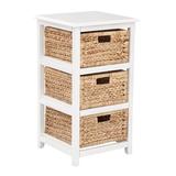 Longshore Tides Ottilie 16.5" 3 Drawer Storage Chest Solid Wood in White | 29.75 H x 16.5 W x 15.75 D in | Wayfair B1CA4336C9214649A70343D65308D321