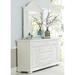 Beachcrest Home™ Alvy 5 Drawer Combo Dresser w/ Mirror Wood in Brown/Green/White | 43.75 H x 46.25 W x 18 D in | Wayfair