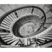 Ebern Designs U.S. Supreme Court Stairwell, Historic Washington - Wrapped Canvas Photograph Print Canvas, in Black/White | Wayfair