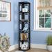 Winston Porter Minburn 65.50" H x 12" W Corner Bookcase Wood in Black | 63.75 H x 12 W x 12 D in | Wayfair 2C3E4615E08242A5898EC9EC11A6A04D