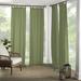 Latitude Run® Jarret Solid Room Darkening Indoor/Outdoor Tab Top Single Curtain Panel Polyester in Green/Blue | 108 H in | Wayfair