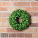 Primrue Artificial 10" Mini Button Leaf Wreath in Green | 10 H x 10 W x 4.5 D in | Wayfair CEA61451E6CC453AB90C2A409F874A7E