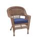 Bay Isle Home™ Arliss Patio Chair w/ Cushions Wicker/Rattan in Blue/Brown | 36 H x 26 W x 29.5 D in | Wayfair A2706D89220344E38CD30340362FF6C3