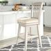 Three Posts™ Fortville Swivel Stool Wood/Upholstered in White | 42.52 H x 19.1 W x 21.7 D in | Wayfair F6A62F8D97DD486EA4A10B91A5626203